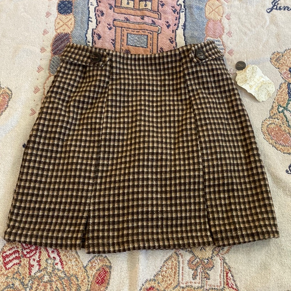 Alter’d State Brown Plaid Skirt